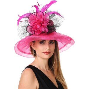 Women's Organza Church British Fascinator Hat